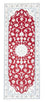 Alfombra de pasillo Alfombra Persa - Nain - Real - 196 x 79 cm - rojo