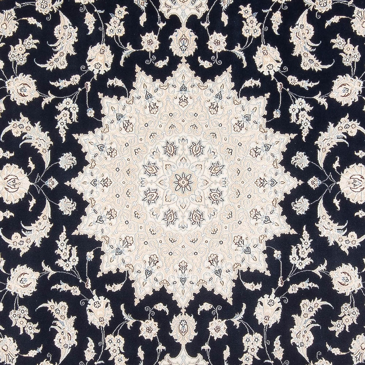 Alfombra Persa - Nain - Prima - 346 x 244 cm - azul oscuro