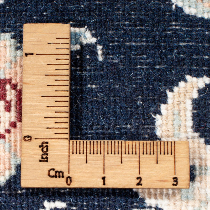 Alfombra de pasillo Alfombra Persa - Nain - Real - 204 x 81 cm - azul oscuro