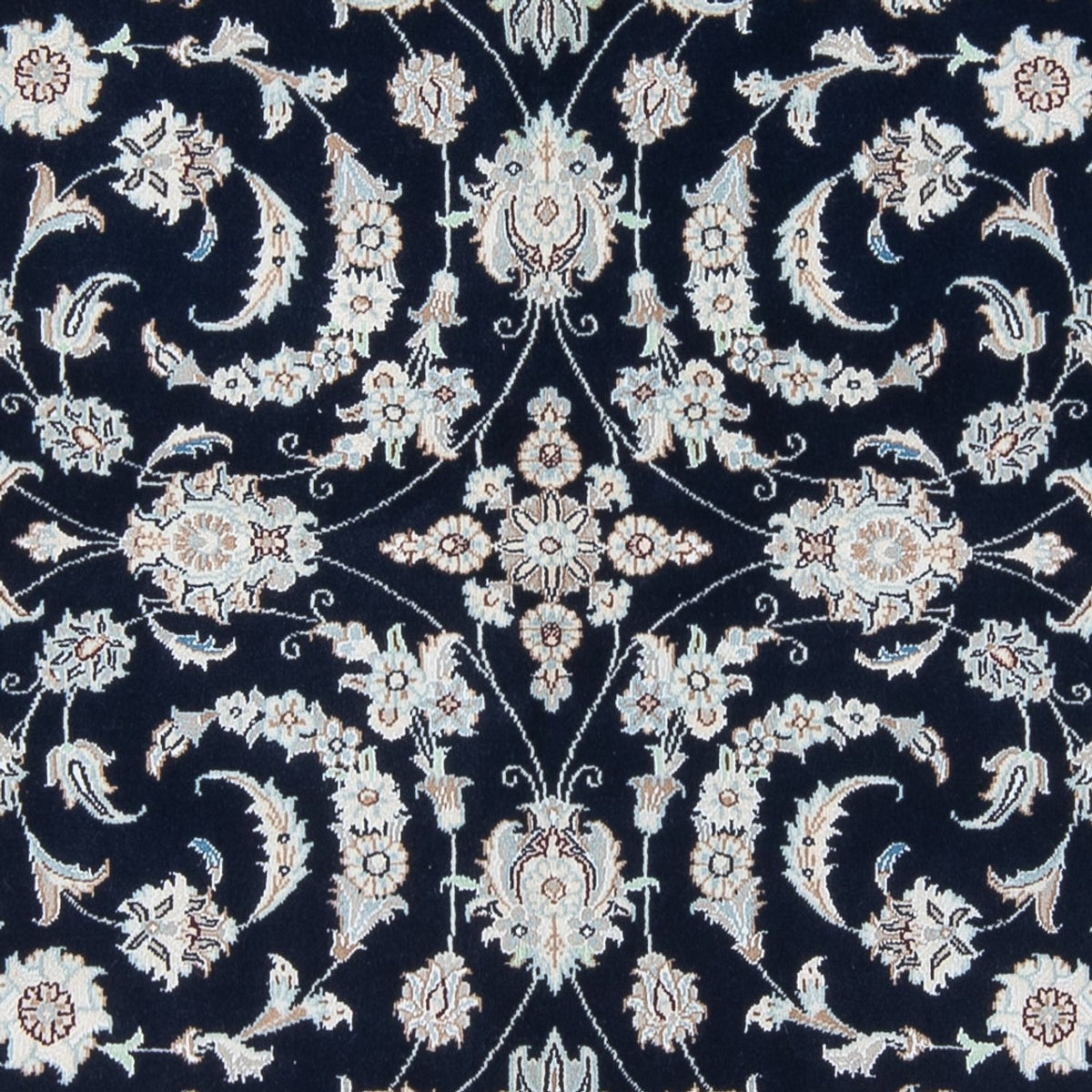 Alfombra Persa - Nain - Prima - 200 x 149 cm - azul oscuro