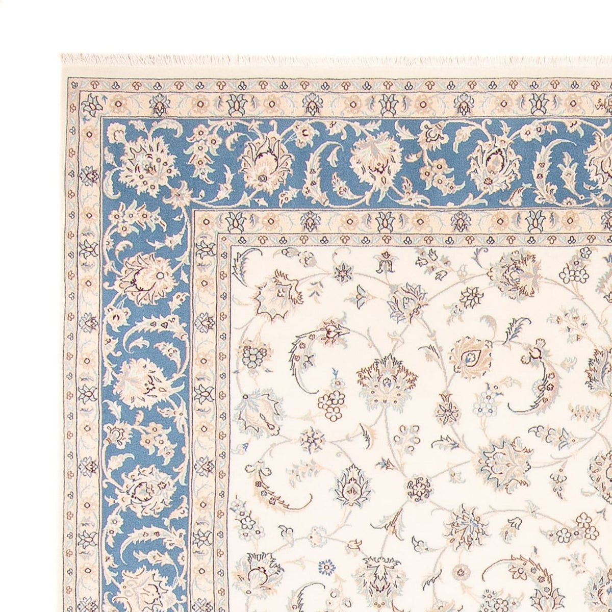 Alfombra persa - Nain - 259 x 228 cm - crema