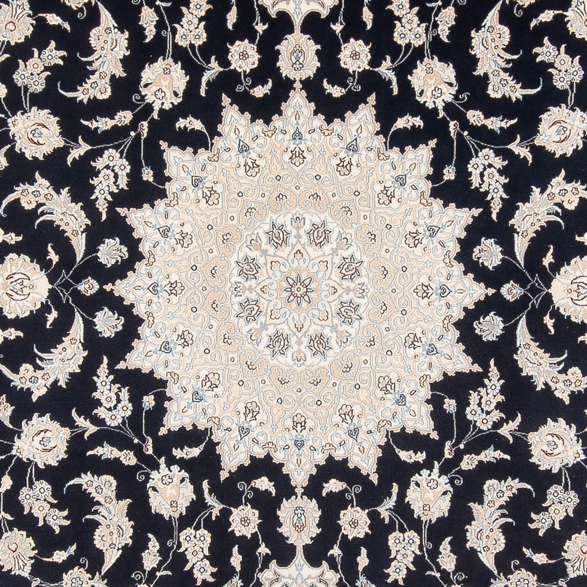 Alfombra Persa - Nain - Prima - 348 x 245 cm - azul oscuro