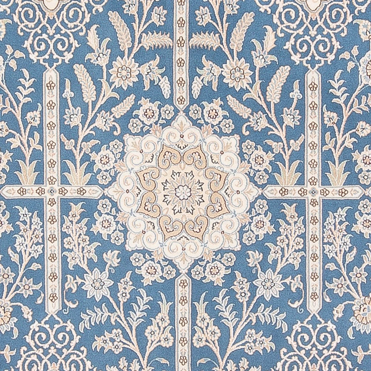 Alfombra Persa - Nain - Prima - 304 x 198 cm - azul claro