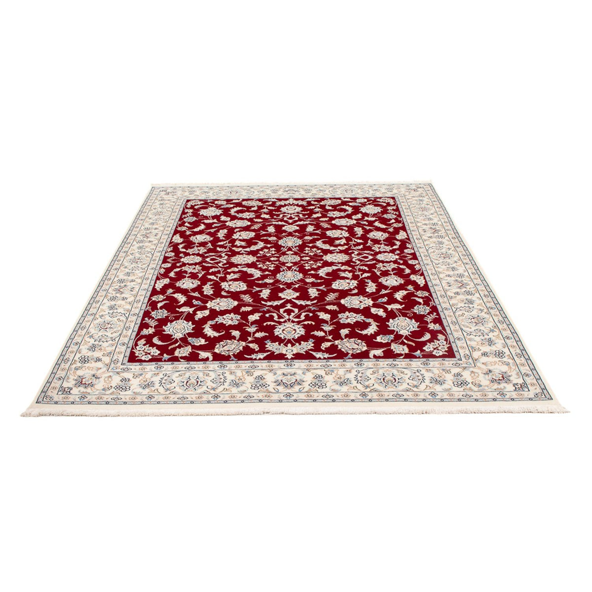 Alfombra Persa - Nain - Prima - 197 x 150 cm - rojo