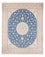 Alfombra Persa - Nain - Prima - 296 x 248 cm - azul claro