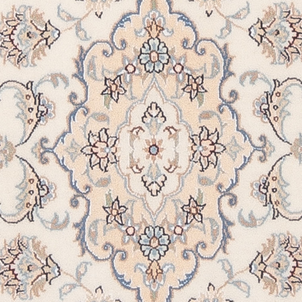 Alfombra de pasillo Alfombra Persa - Nain - Prima - 253 x 82 cm - crema
