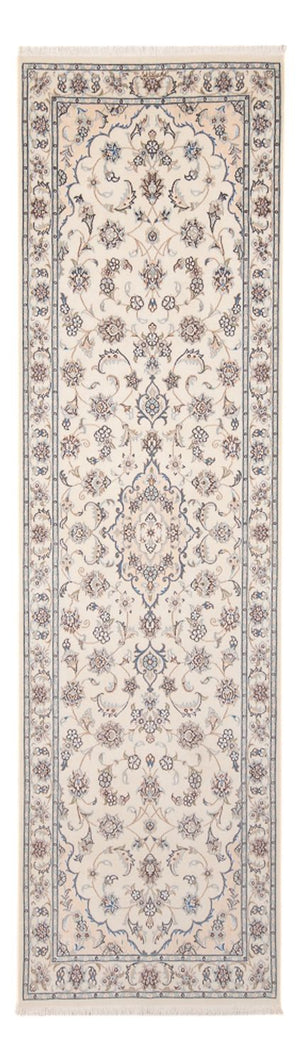 Alfombra de pasillo Alfombra Persa - Nain - Prima - 261 x 82 cm - crema