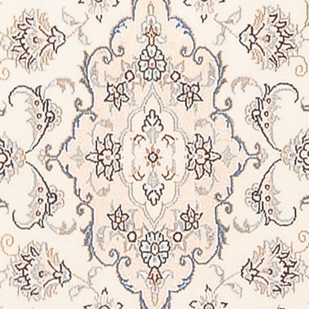 Alfombra de pasillo Alfombra Persa - Nain - Prima - 258 x 79 cm - crema