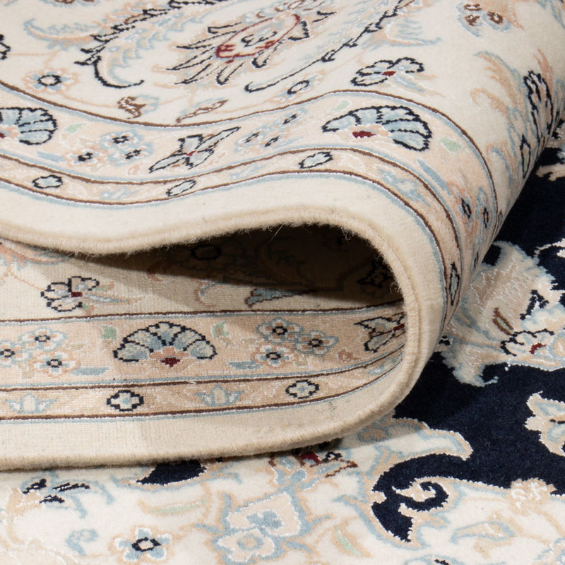 Alfombra persa - Nain cuadrado  - 259 x 247 cm - azul oscuro