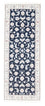 Alfombra de pasillo Alfombra Persa - Nain - Real - 207 x 80 cm - azul oscuro