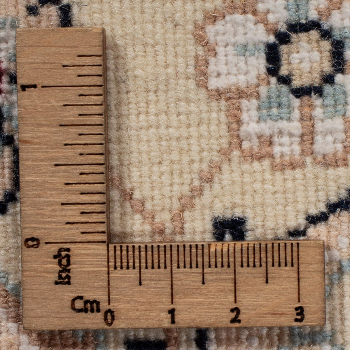 Alfombra persa - Nain - 261 x 252 cm - azul oscuro