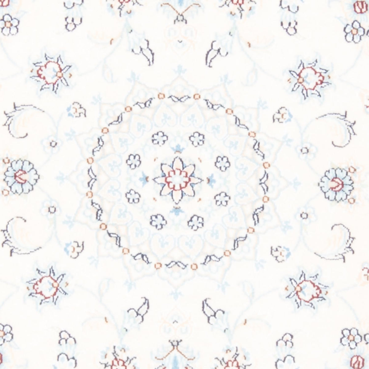 Alfombra de pasillo Alfombra Persa - Nain - Real - 197 x 82 cm - crema