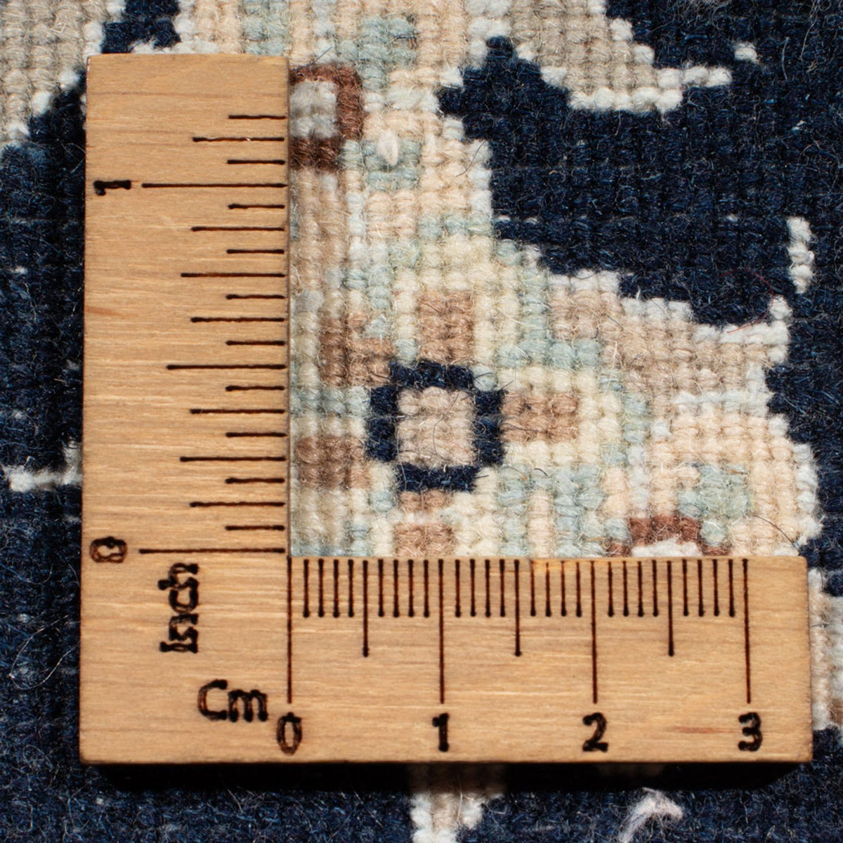 Alfombra de pasillo Alfombra Persa - Nain - Real - 205 x 78 cm - azul oscuro