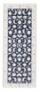 Alfombra de pasillo Alfombra Persa - Nain - Real - 205 x 80 cm - azul oscuro