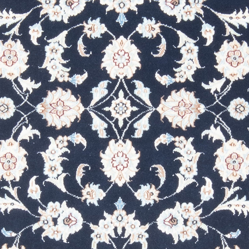 Alfombra de pasillo Alfombra Persa - Nain - Real - 205 x 80 cm - azul oscuro