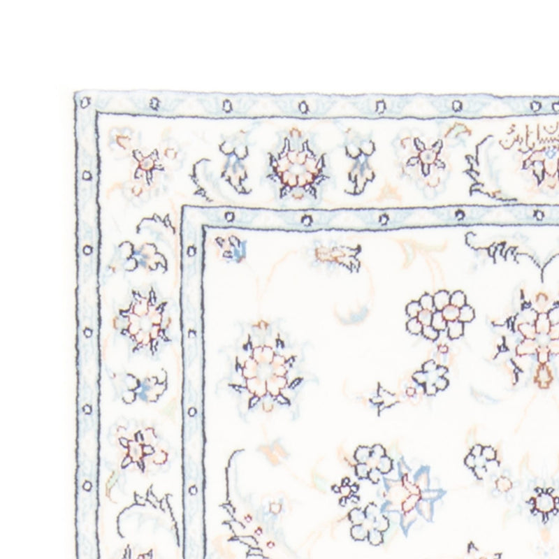 Alfombra de pasillo Alfombra Persa - Nain - Real - 197 x 78 cm - crema