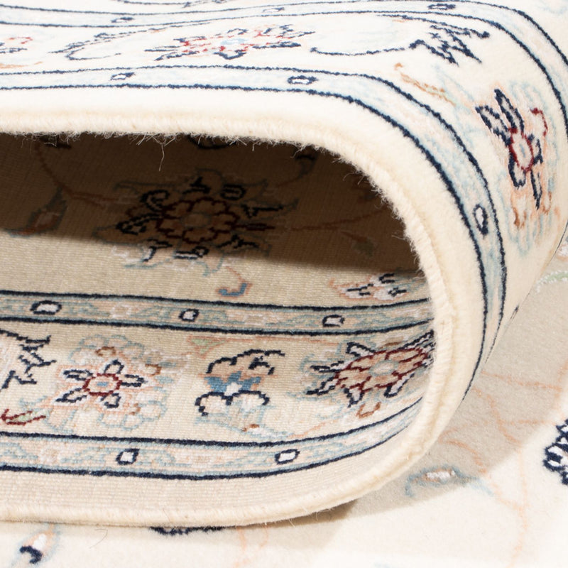 Alfombra de pasillo Alfombra Persa - Nain - Real - 197 x 78 cm - crema