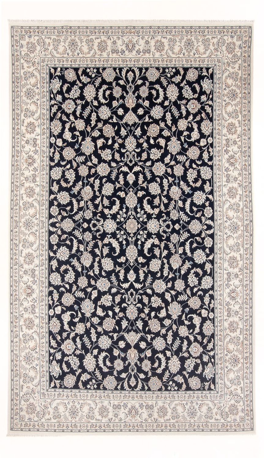 Alfombra Persa - Nain - Prima - 303 x 196 cm - azul oscuro