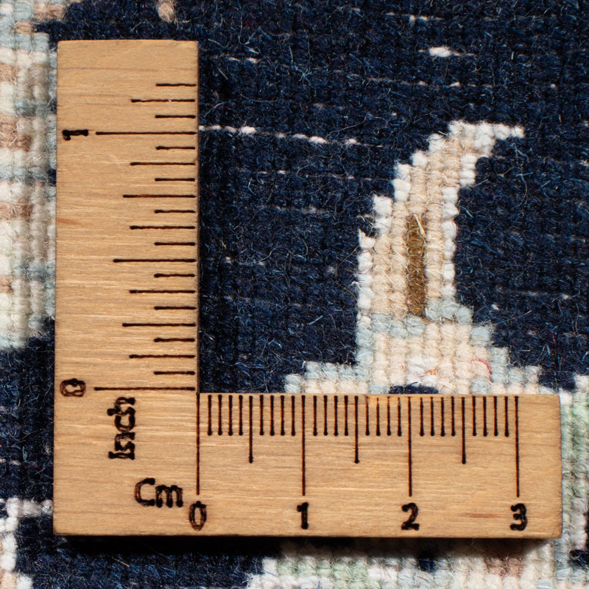 Alfombra de pasillo Alfombra Persa - Nain - Real - 196 x 79 cm - azul oscuro