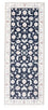 Alfombra de pasillo Alfombra Persa - Nain - Real - 202 x 78 cm - azul oscuro
