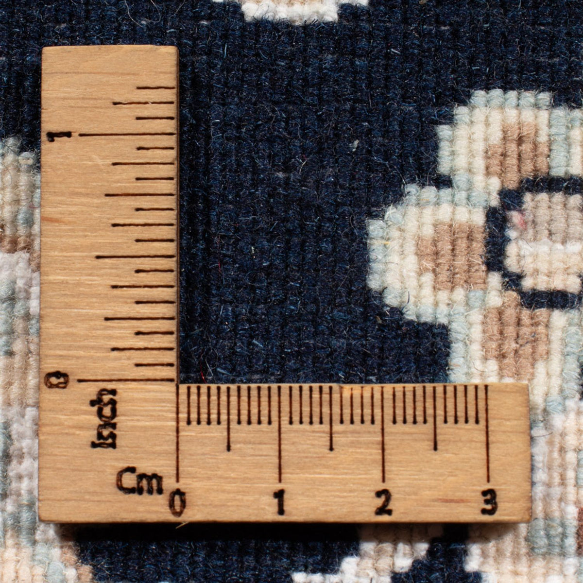 Alfombra de pasillo Alfombra Persa - Nain - Real - 202 x 78 cm - azul oscuro