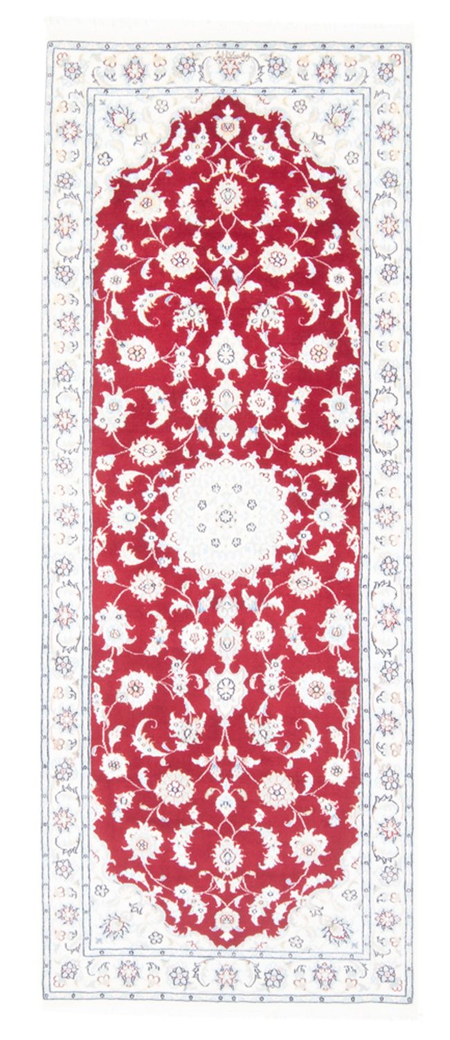 Alfombra de pasillo Alfombra Persa - Nain - Real - 204 x 81 cm - rojo