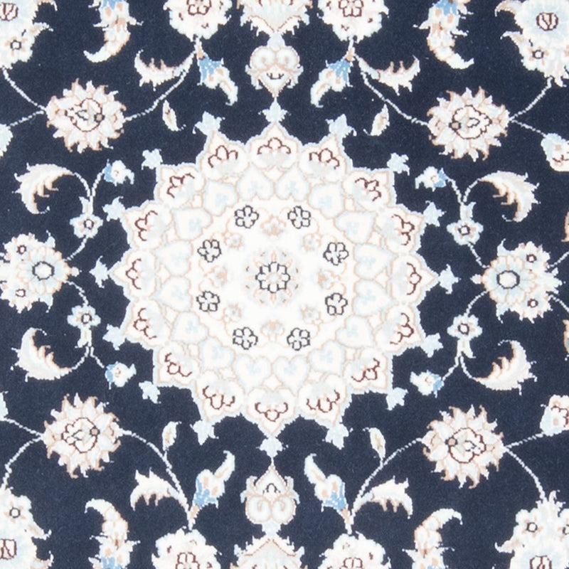 Alfombra de pasillo Alfombra Persa - Nain - Real - 200 x 81 cm - azul oscuro