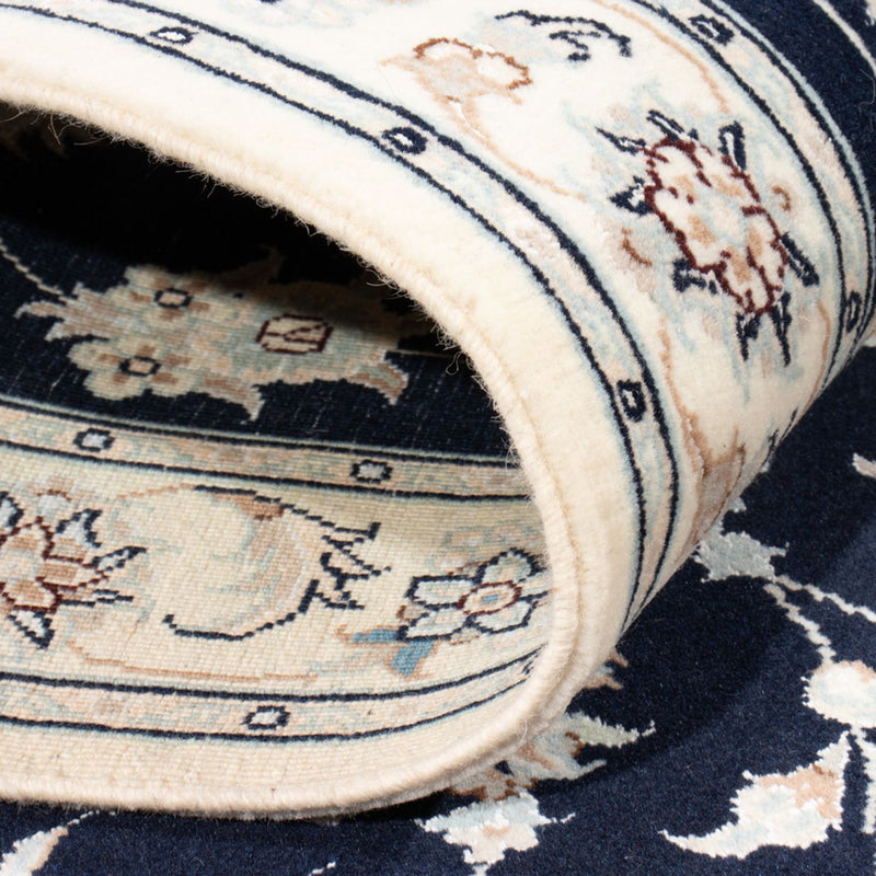 Alfombra de pasillo Alfombra Persa - Nain - Real - 200 x 81 cm - azul oscuro