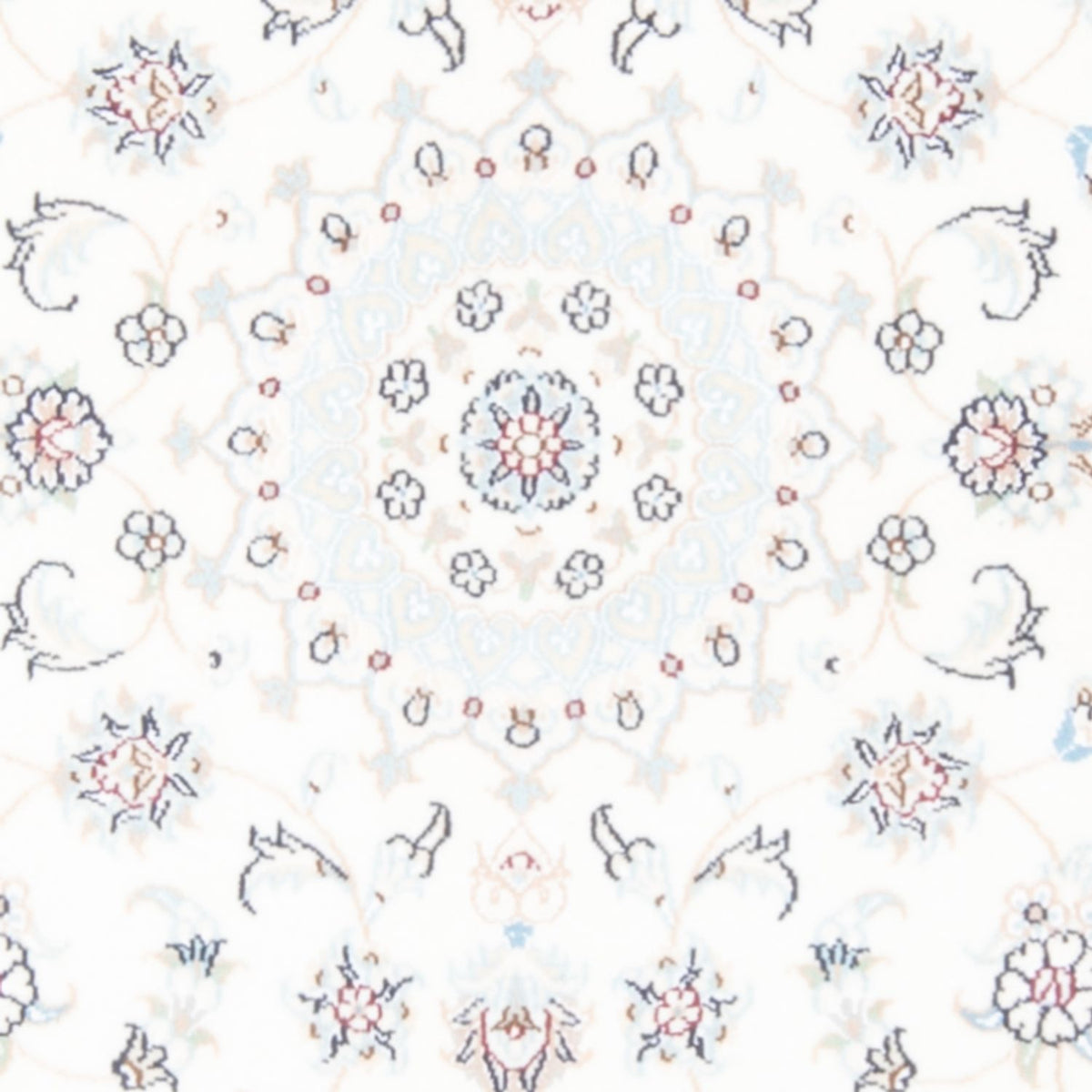 Alfombra de pasillo Alfombra Persa - Nain - Real - 200 x 80 cm - crema