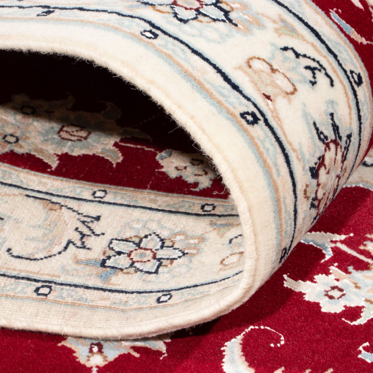 Alfombra de pasillo Alfombra Persa - Nain - Real - 200 x 80 cm - rojo