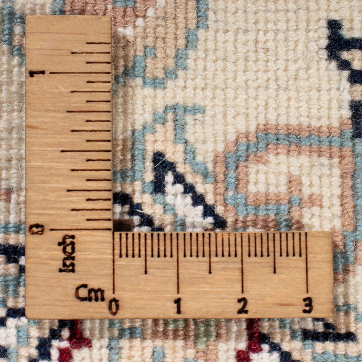 Alfombra de pasillo Alfombra Persa - Nain - Real - 201 x 78 cm - azul oscuro