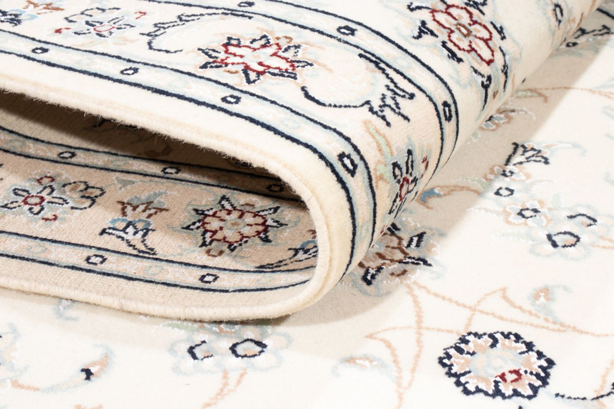 Alfombra de pasillo Alfombra Persa - Nain - Real - 200 x 80 cm - crema