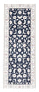 Alfombra de pasillo Alfombra Persa - Nain - Real - 198 x 78 cm - azul oscuro