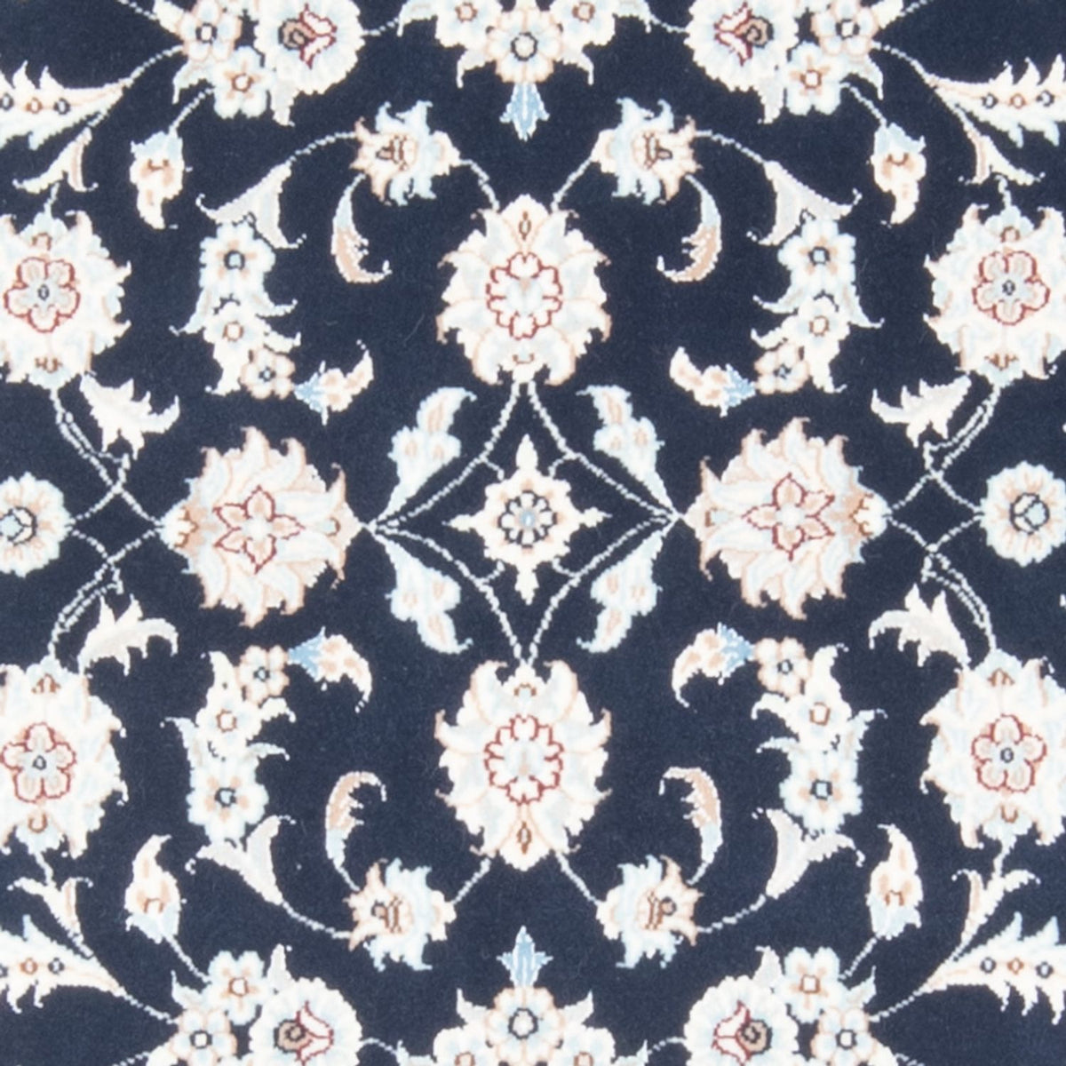 Alfombra de pasillo Alfombra Persa - Nain - Real - 198 x 78 cm - azul oscuro