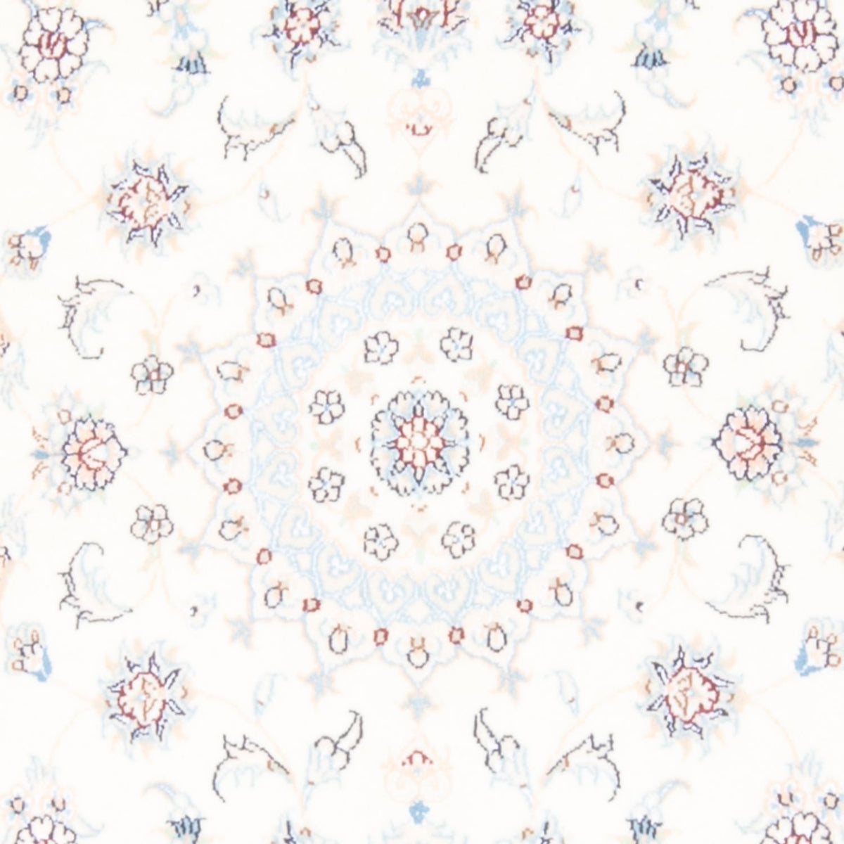 Alfombra de pasillo Alfombra Persa - Nain - Real - 197 x 81 cm - crema