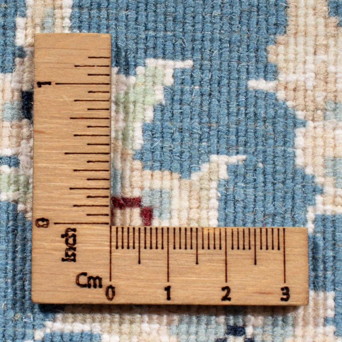 Alfombra de pasillo Alfombra Persa - Nain - Real - 197 x 82 cm - azul claro