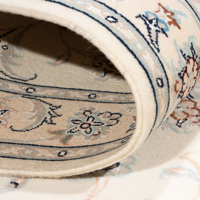 Alfombra de pasillo Alfombra Persa - Nain - Real - 196 x 81 cm - crema