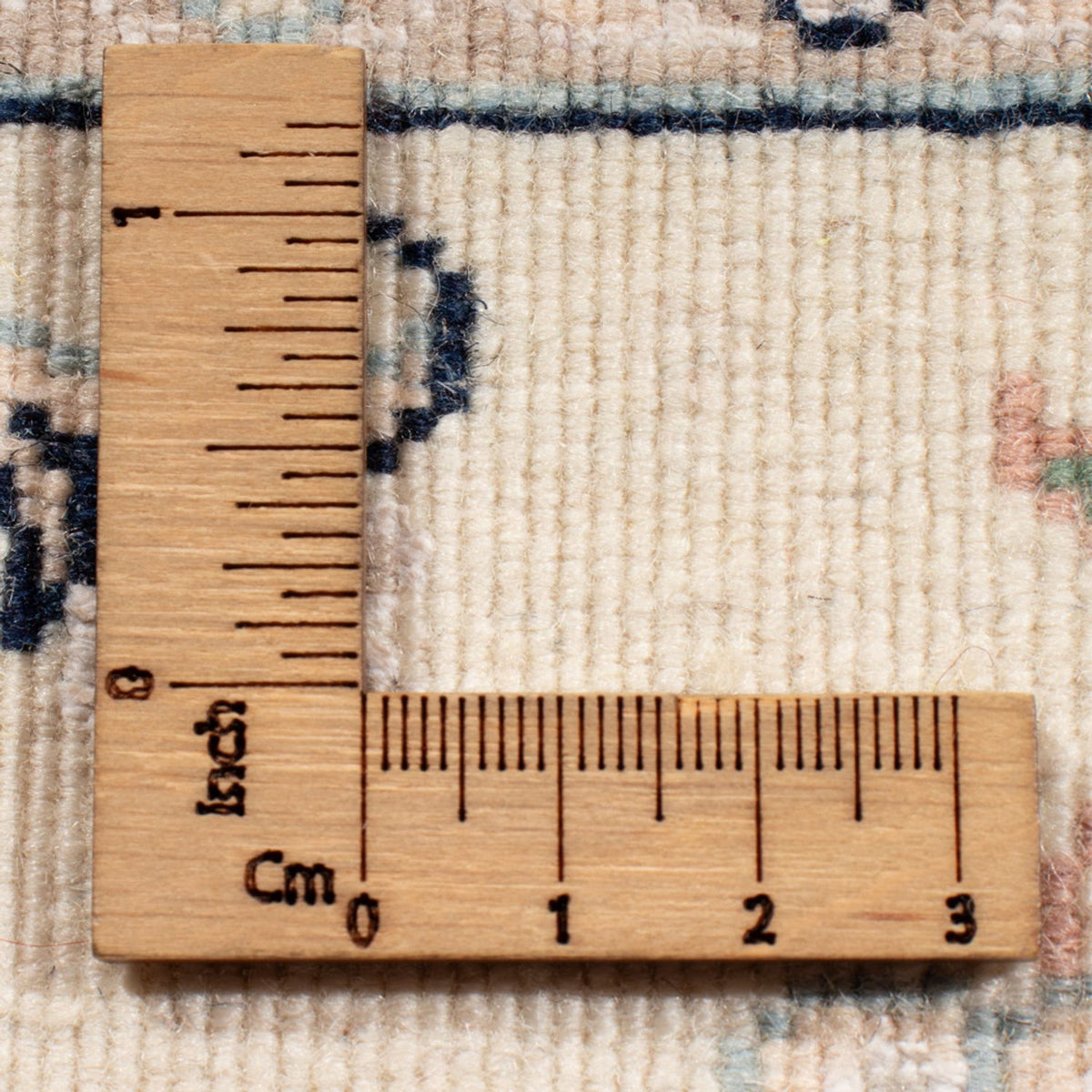 Alfombra de pasillo Alfombra Persa - Nain - Real - 196 x 81 cm - crema