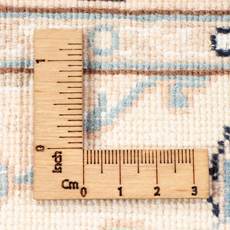 Alfombra de pasillo Alfombra Persa - Nain - Real - 206 x 79 cm - crema