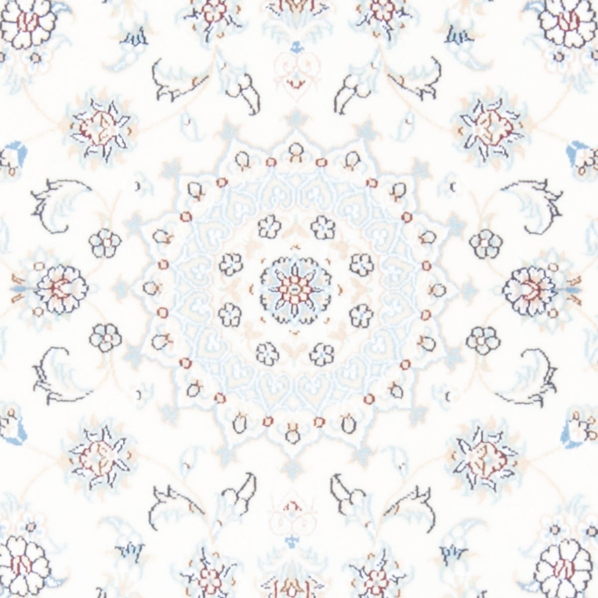 Alfombra de pasillo Alfombra Persa - Nain - Real - 200 x 80 cm - crema