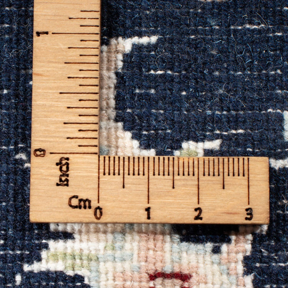 Alfombra de pasillo Alfombra Persa - Nain - Real - 198 x 81 cm - azul oscuro