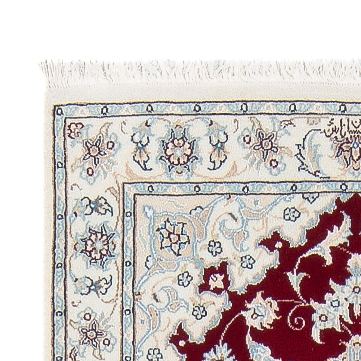 Alfombra de pasillo Alfombra Persa - Nain - Prima - 243 x 81 cm - rojo