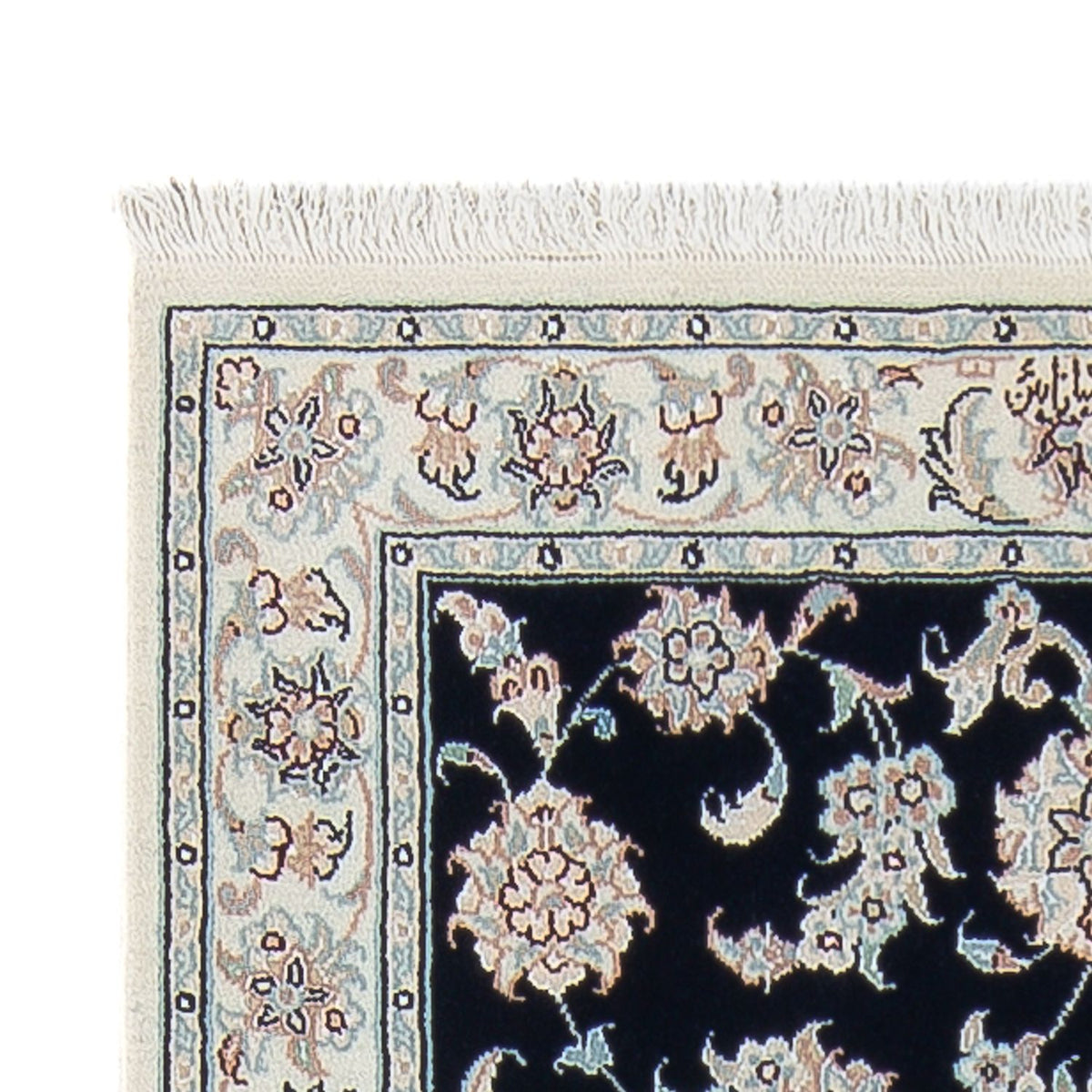 Alfombra de pasillo Alfombra Persa - Nain - Prima - 248 x 82 cm - azul oscuro