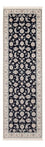 Alfombra de pasillo Alfombra Persa - Nain - Prima - 248 x 83 cm - azul oscuro
