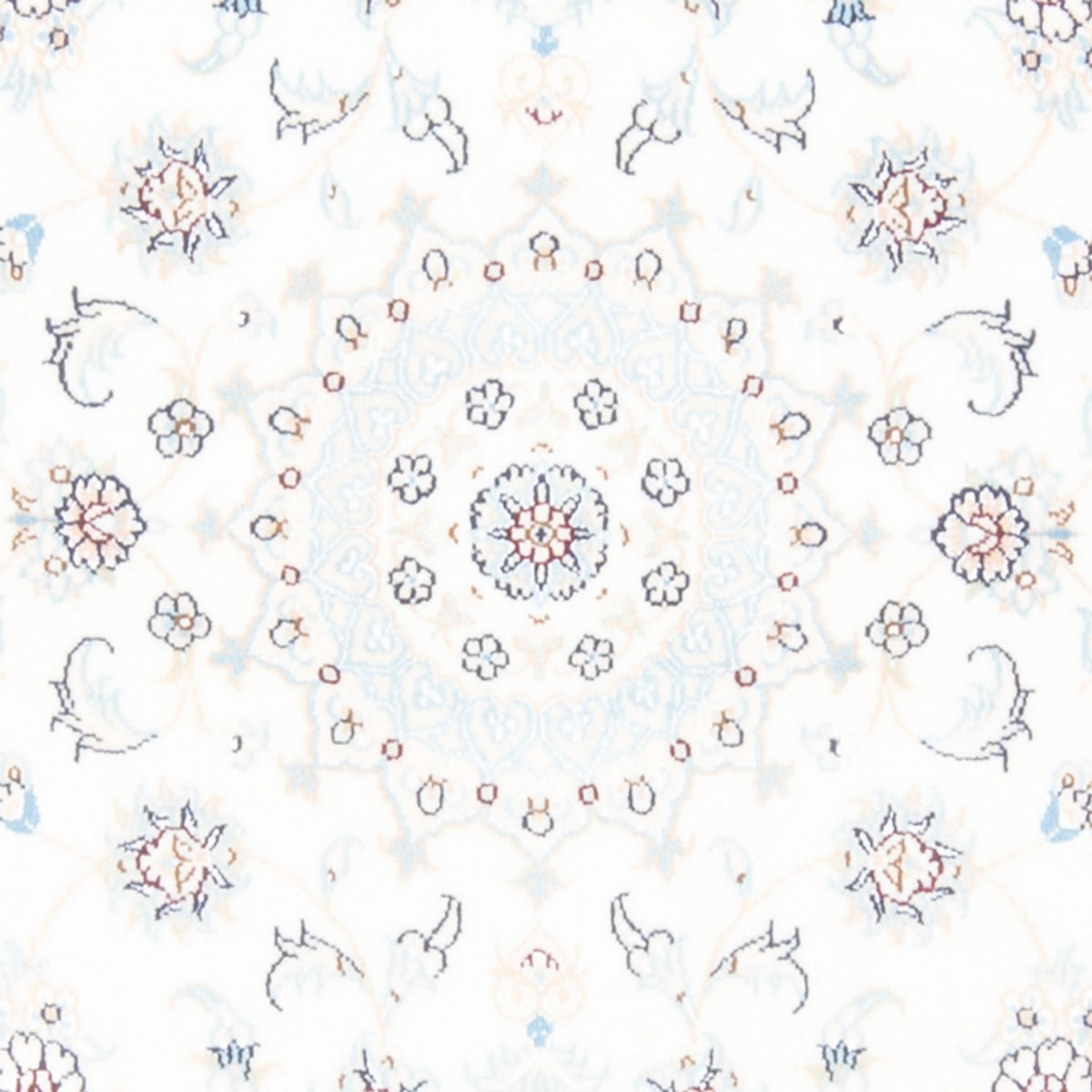 Alfombra de pasillo Alfombra Persa - Nain - Real - 212 x 80 cm - crema