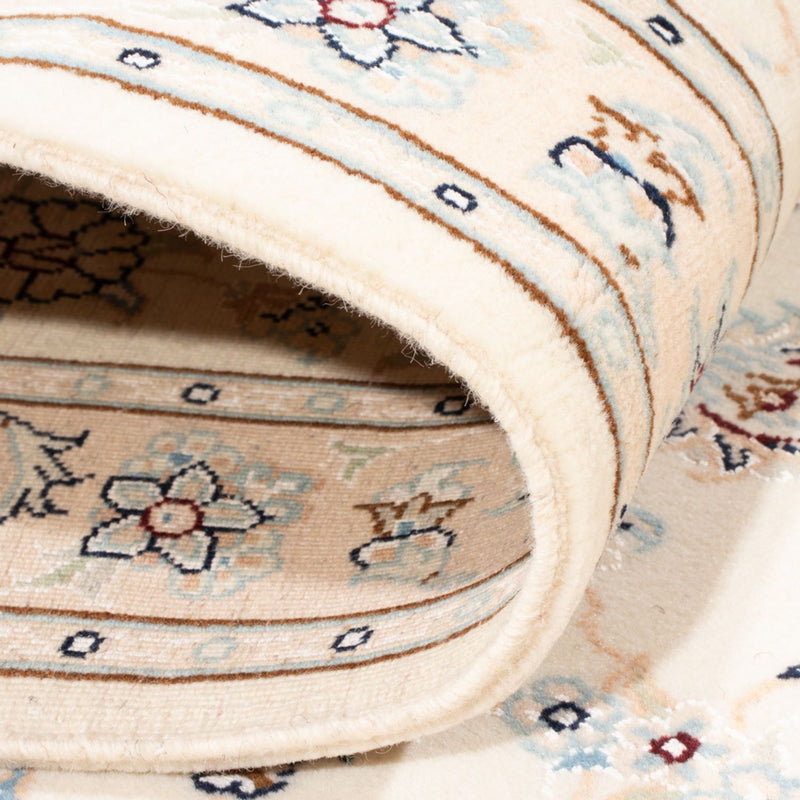 Alfombra de pasillo Alfombra Persa - Nain - Real - 212 x 80 cm - crema