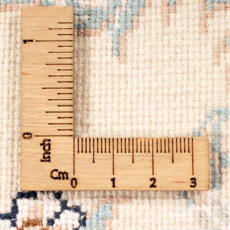 Alfombra de pasillo Alfombra Persa - Nain - Real - 212 x 80 cm - crema