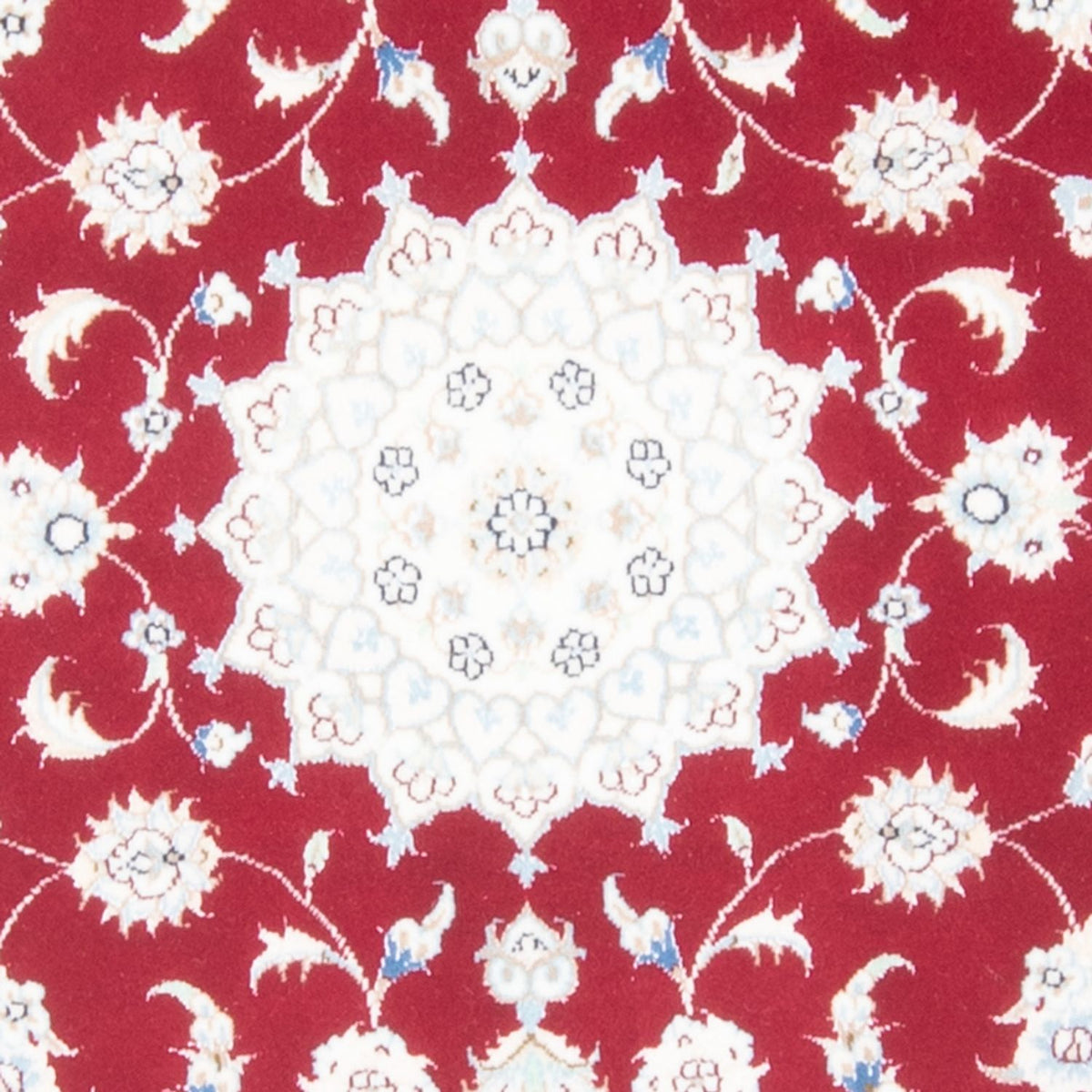 Alfombra de pasillo Alfombra Persa - Nain - Real - 202 x 80 cm - rojo