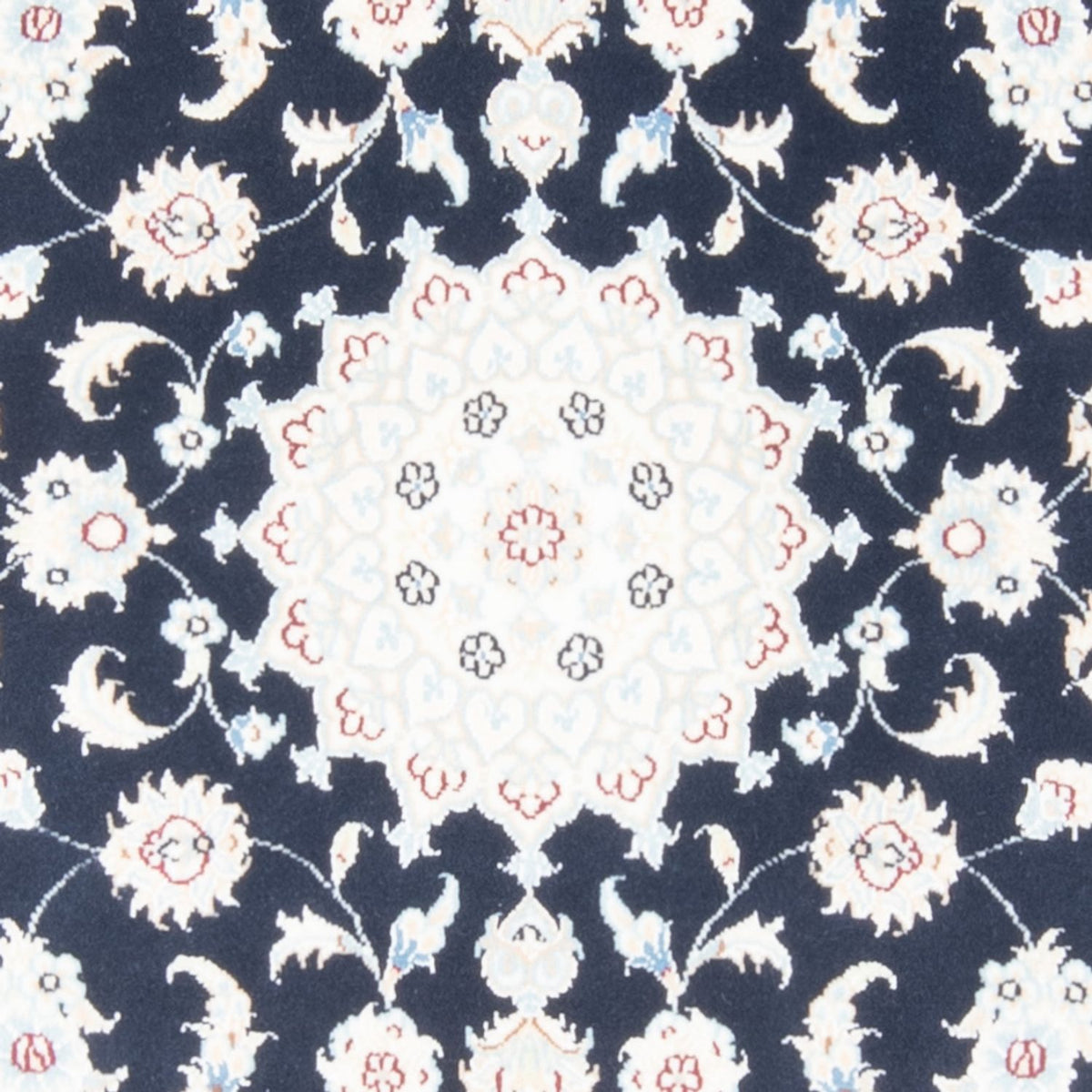 Alfombra de pasillo Alfombra Persa - Nain - Real - 200 x 80 cm - azul oscuro