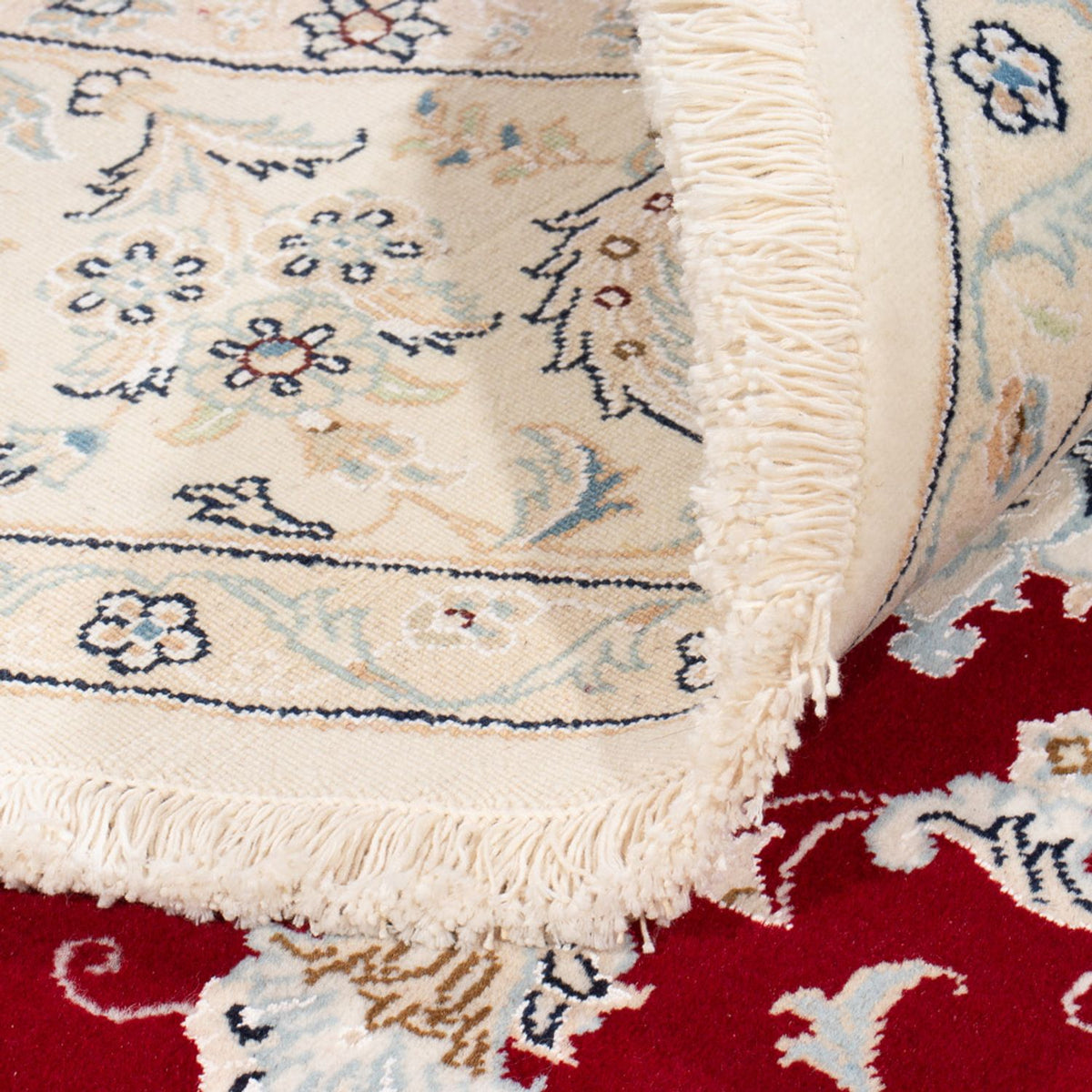 Alfombra persa - Nain redondo  - 200 x 200 cm - rojo